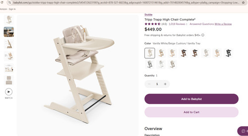 Stokke tripp trapp high chair - stokke,