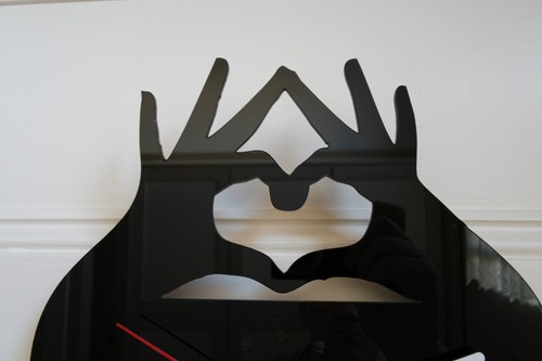 Horloge murale design coeur