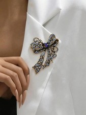 Grande Broche Nœud Vintage