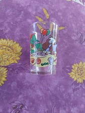 Verre Publicitaire Moutarde Amora Franklin Tortue et Martin Ours