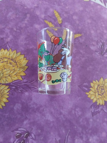 Verre publicitaire moutarde - verre,