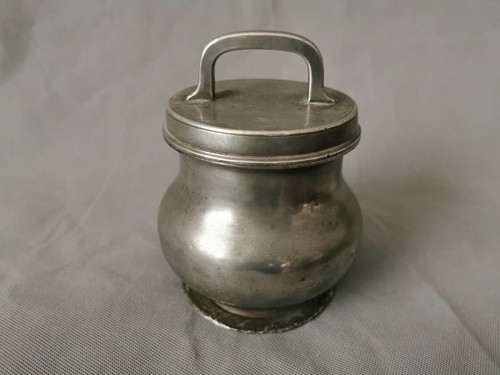 Pot bouillon étain 19 - pot,