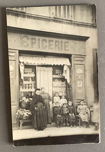Carte photo epicerie devanture - photo,