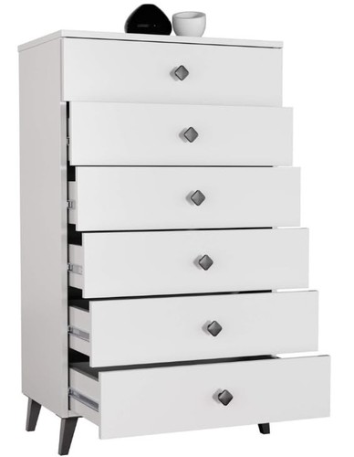 Commode blanche bdw avec - commode,