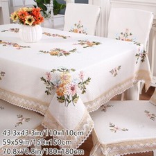 Carré Nappe Broderie Floral