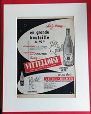 Publicité de Presse: Eau VITTELLOISE VITTEL-DELICES ill Pierre COURONNE 1955