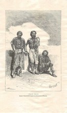 Gravure presse - Prissons poils dispersés (Japon)