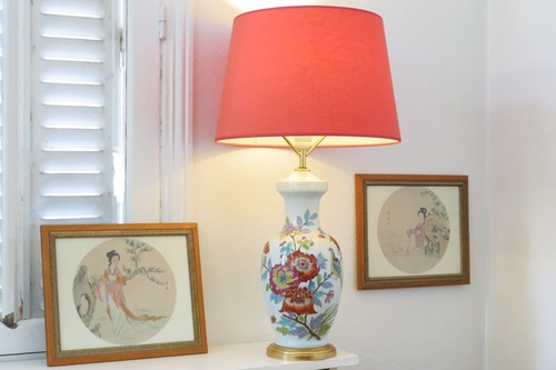Magnifique lampe porcelaine - porcelaine, de