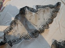 Ancien Châle, Voile De Deuil