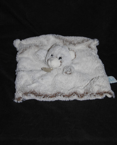 Doudou plat ours - 🐻, blanc