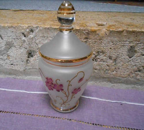 Superbe bonbonnière verre - superbe, en
