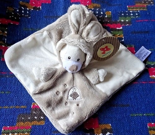 Doudou plat nicotoy ours - plat,