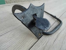 LOQUET à POUCIER *FER FORGE*POIGNÉE de PORTE* CLENCHE*ancien