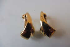 Pierre Lang Boucles D'Oreilles, Très Belles PL - Clips D'Oreilles, Doré