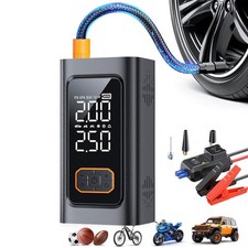Portable 6000A 4 In 1 Car Jump Starter Power Bank With Air Compressor,'