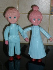 ANCIENNE POUPEE NICOLAS ET PIMPRENELLE  BONNE NUIT LES PETITS FIGURINE PLASTIQUE
