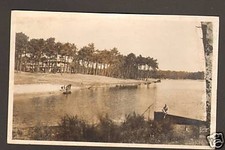 ANGLET (64) VILLAS & PECHEURS au LAC DE CHIBERTA en 1948