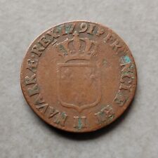 Louis XVI, Demi Sol À L'écu 1791 H La Rochelle