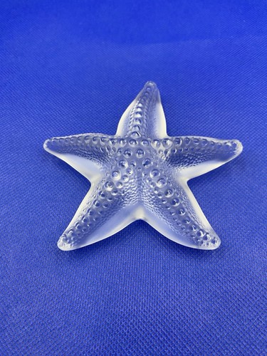 Lalique presse papier étoile - lalique, presse-papier