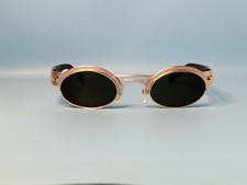VINTAGE MUGEN M-01 TITAN STEAMPUNK SUNGLASSES MADE IN JAPAN 46/25 #492