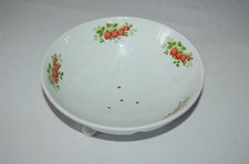 égouttoir  à fraise , fruits , en porcelaine prestige 21 cm , décoration cuisine