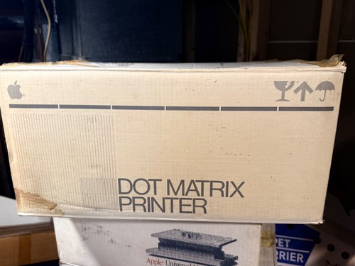 Boxed vintage apple dot - boxed, matrix