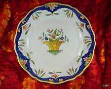  ASSIETTE FAIENCE XX DESVRES