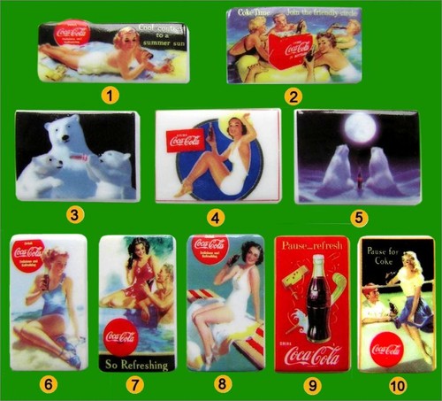 2011 2012 plique coca - coca, cola