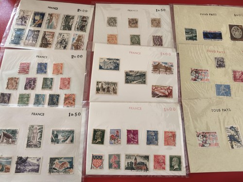 Lot anciens timbres - , et