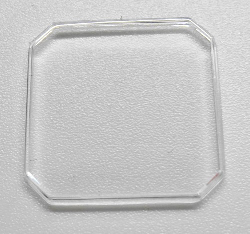 Verre montre octogonale - montre,