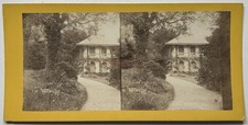 FRANCE Chalet Photo V. Franck à Saint-Dié-des-Vosges c1870 Stereo Vintage 