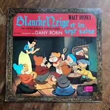 Blanche Neige et les sept nains livre-disque 33T Disneyland records Walt Disney