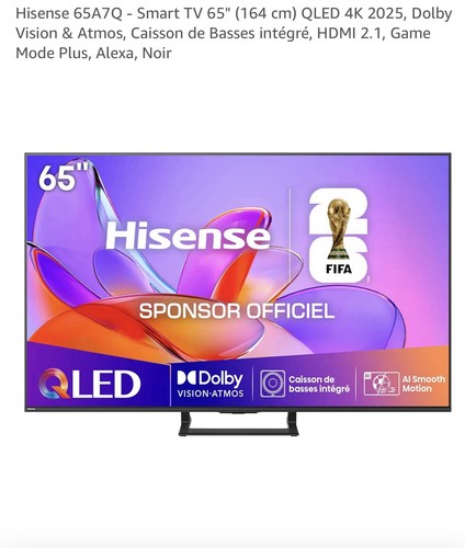 Hisense 65a7q qled - hisense, 2025