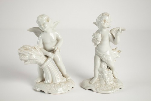 Dresden putti ailés paire - dresden,