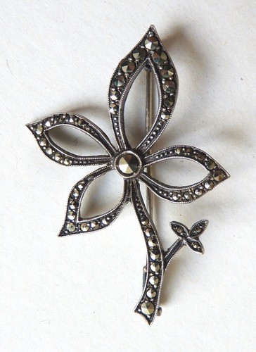 Broche ancienne fleur - , en