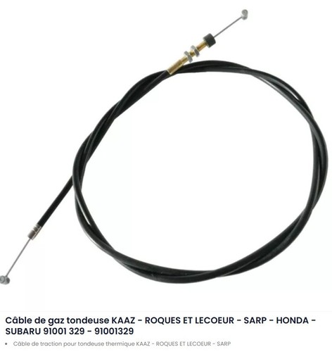Cable gaz tondeuse - de, kaaz