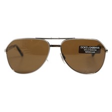 Lunettes DOLCE & GABBANA DG2106K Argent Monture Aviateur Lunettes 640USD