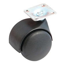 Roulette double galet noire