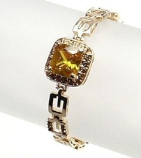 Gold plated link bracelet made