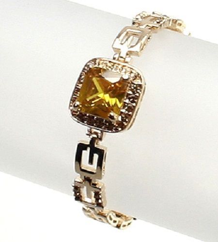 Gold plated link bracelet made