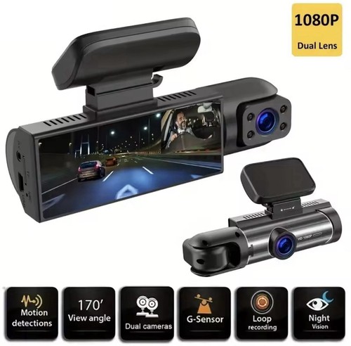 Dashcam voiture avant arrière - dashcam,