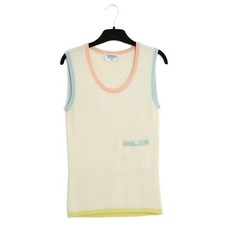 Chanel 1998 Top Pastel Cachemire FR36 Pastel colour cashmere Tank UK8 US4