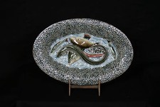 Plat, barbotine, goût Palissy, Avisseau/ Barbotine plate, Palissy style