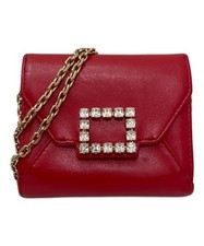 Roger Vivier Chain Wallet Bijou Red