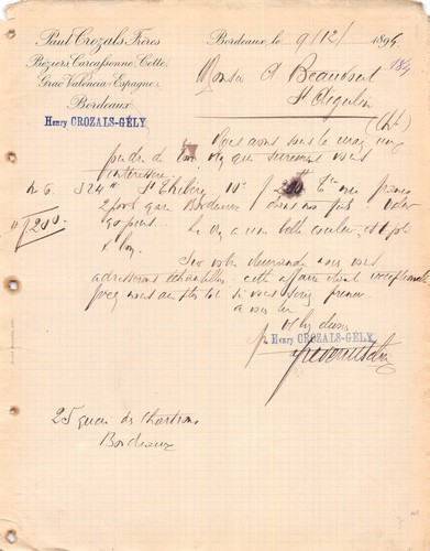 1894 paul crozals freres - freres, a