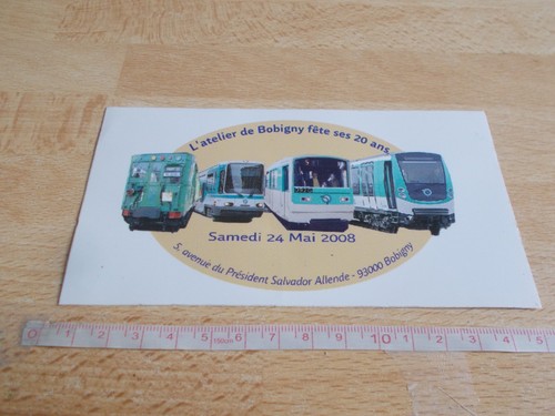 Autocollant transports ratp - autocollant,