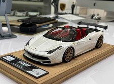 Ferrari 458 Spider SVR (Metallic White) [Veloce] échelle 1:18