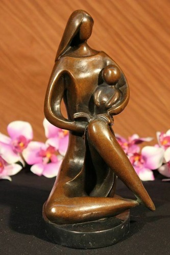 Sculpture bronze mère - sculpture,