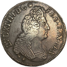 Louis XIV (1643-1715) Ecu aux 8L 2ème type 1705 Montpellier Réf.
