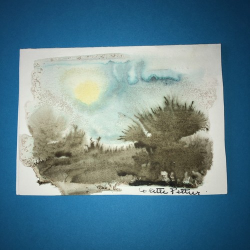 Aquarelle originale colette - aquarelle,